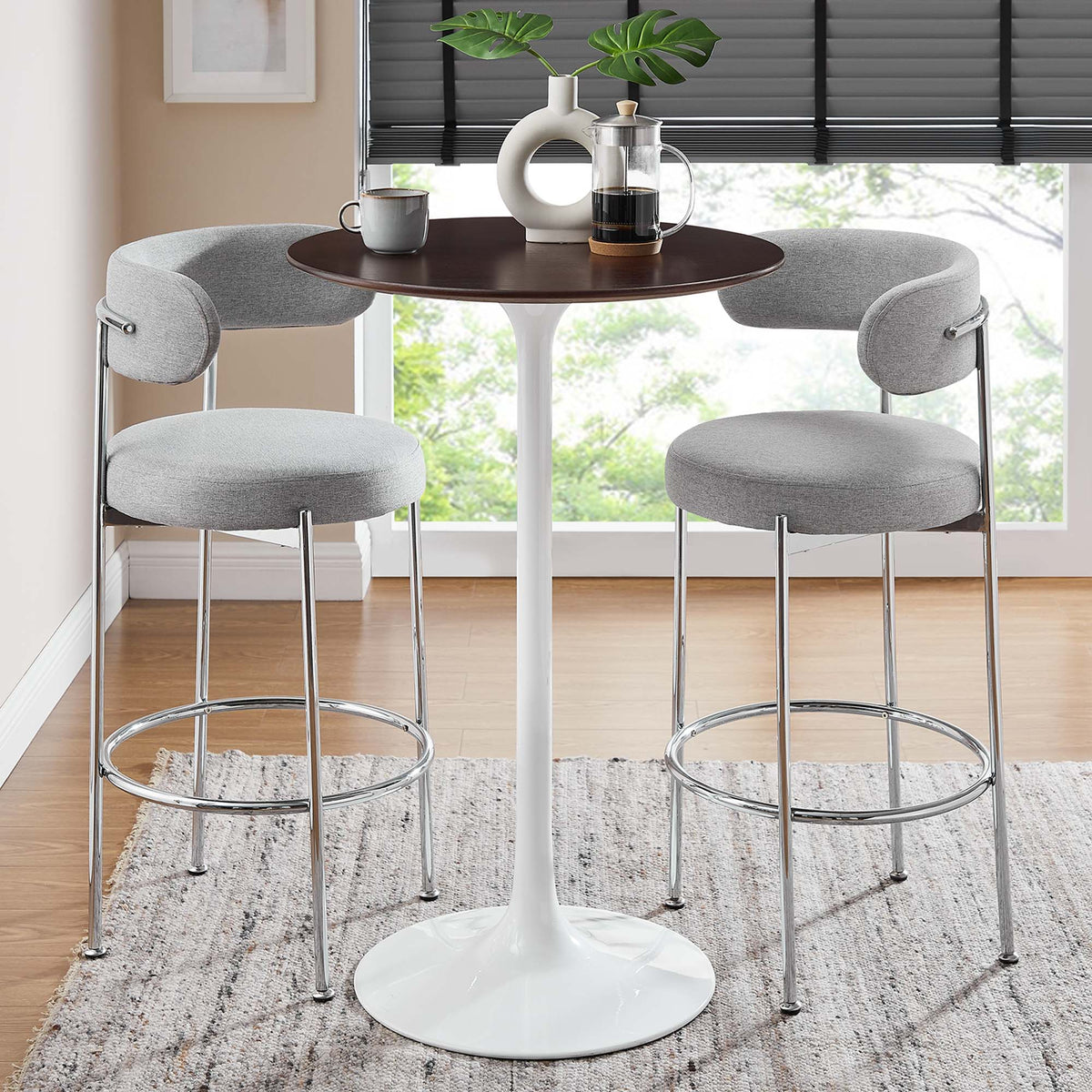 Lippa 28" Round Wood Bar Table by Modway - EEI-5199
