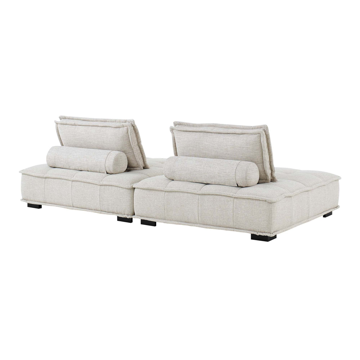 Saunter 2-Piece Tufted Fabric Fabric Loveseat by Modway