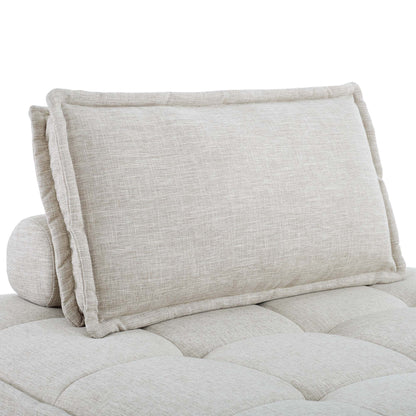 Saunter 5-Piece Tufted Fabric Fabric Sectional Sofa by Modway