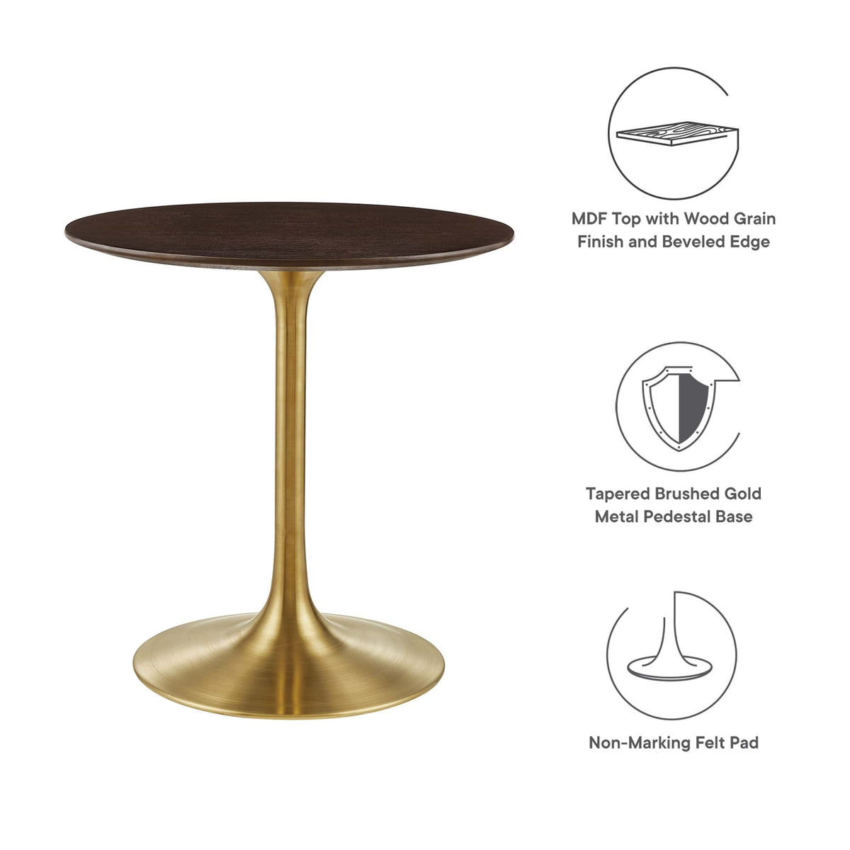 Lippa 28" Round Wood Dining Table by Modway - EEI-5212