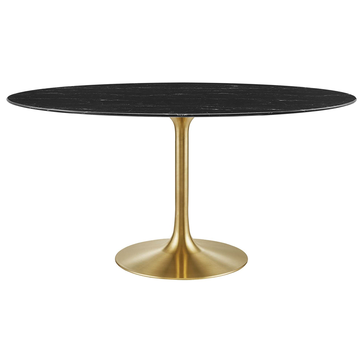 Lippa 60" Oval Faux Marble Dining Table by Modway - EEI-5243