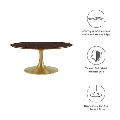 Lippa 36" Round Wood Coffee Table by Modway - EEI-5244