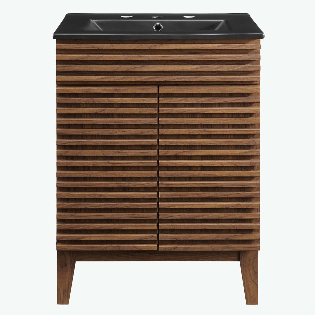 Render 24" Bathroom Vanity by Modway - Black Black / Walnut Black / White Black