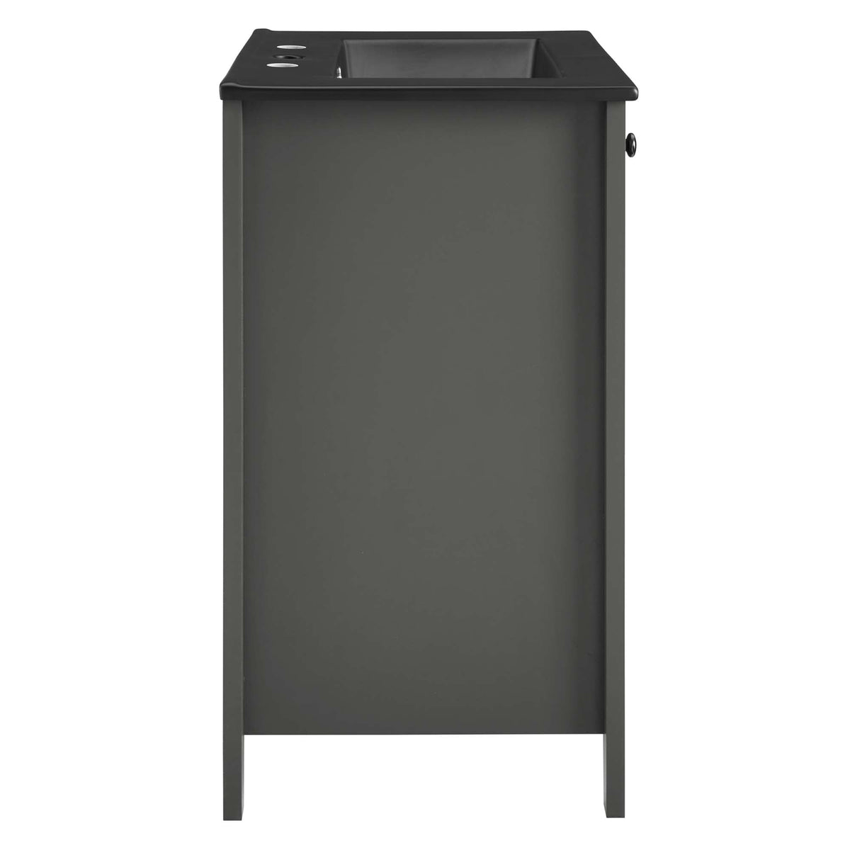 Nantucket 24" Bathroom Vanity by Modway - Gray Black / White Black
