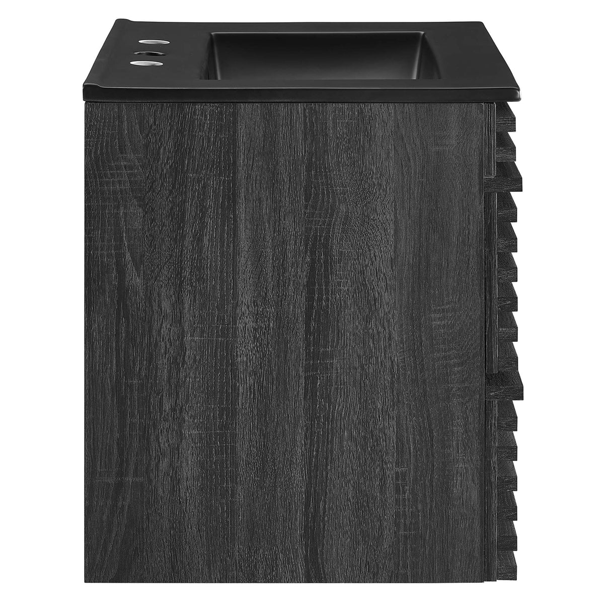 Render 24" Wall-Mount Bathroom Vanity by Modway - Charcoal Black / Oak Black / Walnut Black