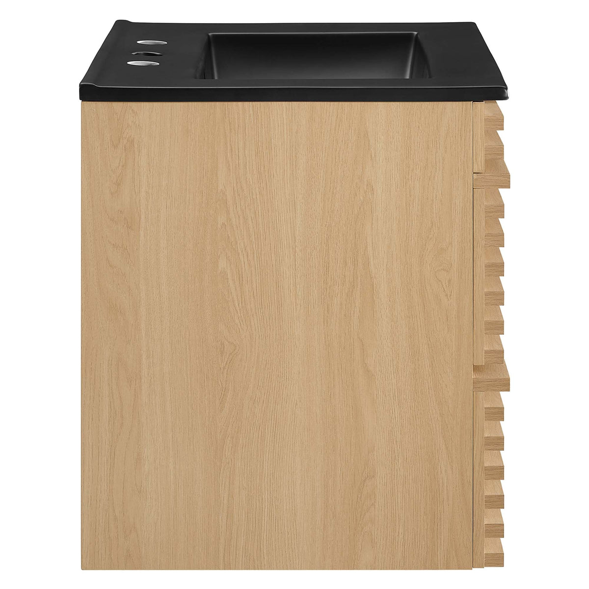 Render 24" Wall-Mount Bathroom Vanity by Modway - Charcoal Black / Oak Black / Walnut Black
