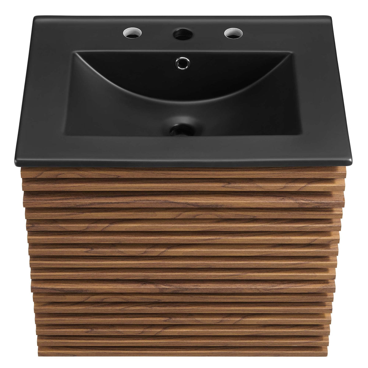 Render 24" Wall-Mount Bathroom Vanity by Modway - Charcoal Black / Oak Black / Walnut Black