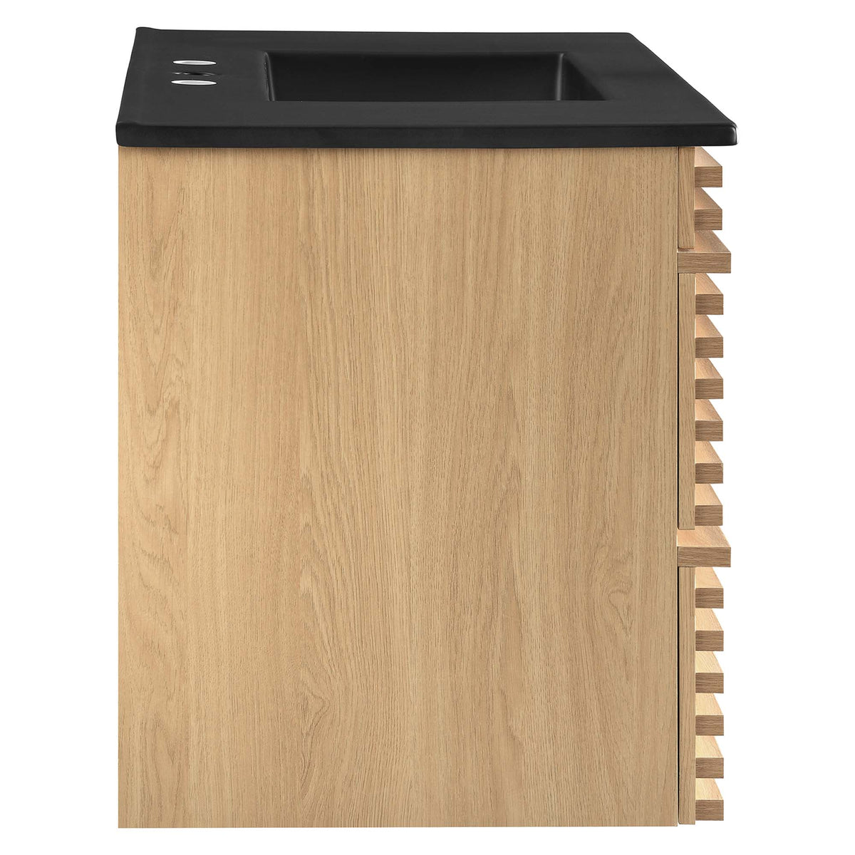 Render 36" Wall-Mount Bathroom Vanity by Modway - Charcoal Black / Oak Black / Walnut Black