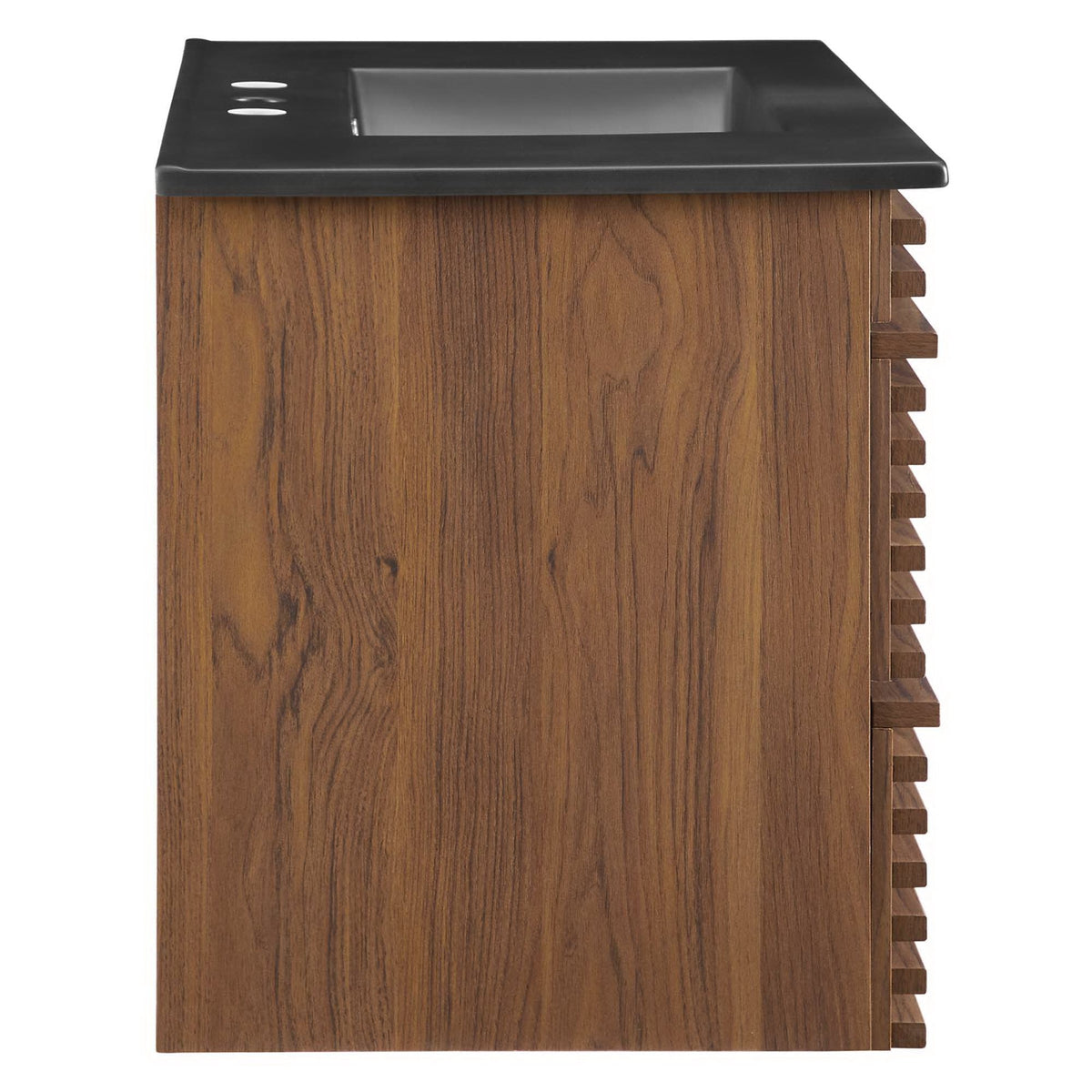 Render 36" Wall-Mount Bathroom Vanity by Modway - Charcoal Black / Oak Black / Walnut Black