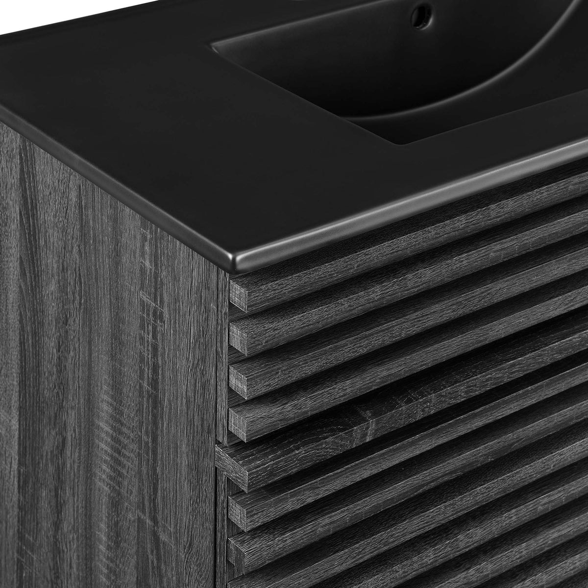 Render 36" Bathroom Vanity by Modway - Charcoal Black / Oak Black / Walnut Black