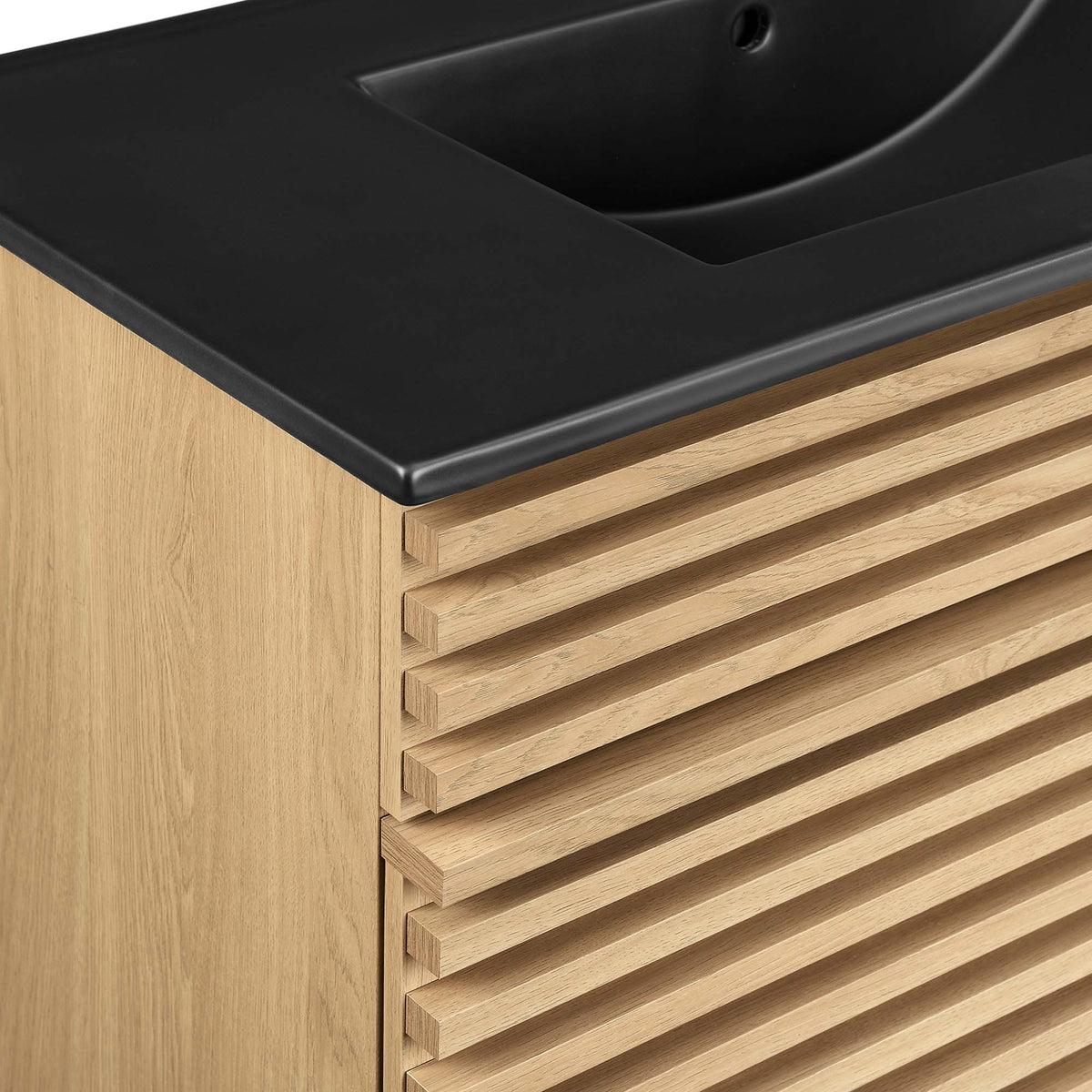 Render 36" Bathroom Vanity by Modway - Charcoal Black / Oak Black / Walnut Black