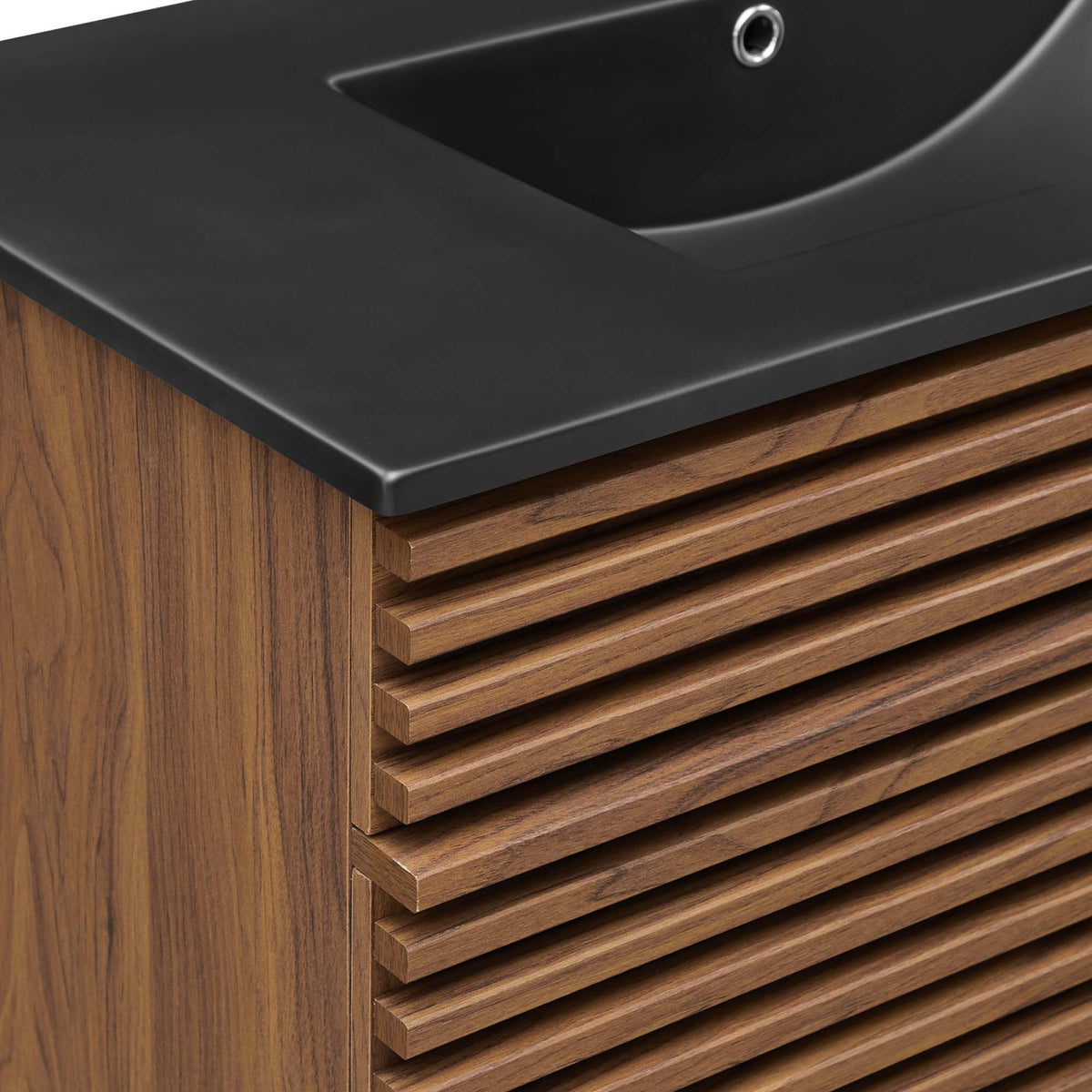 Render 36" Bathroom Vanity by Modway - Charcoal Black / Oak Black / Walnut Black