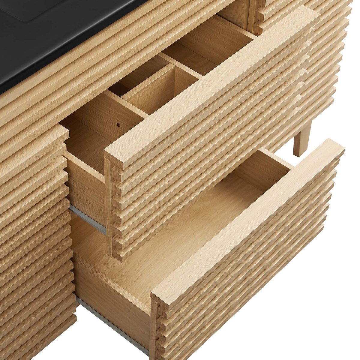 Render 48" Single Sink Bathroom Vanity by Modway - Oak Black / Walnut Black