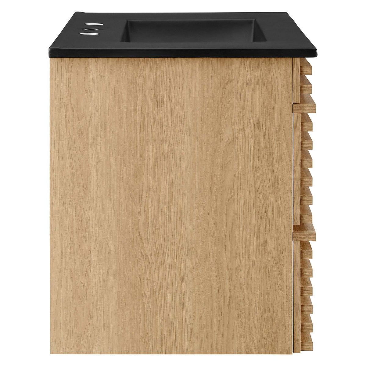 Render 30" Wall-Mount Bathroom Vanity by Modway - Oak Black / Walnut Black