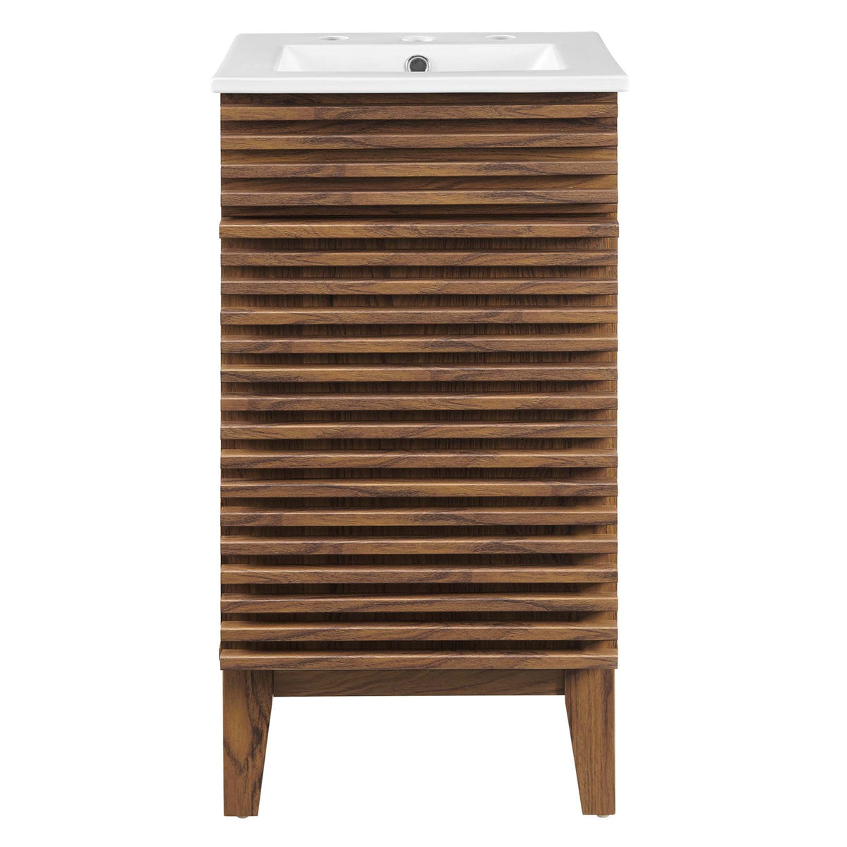 Render 18" Bathroom Vanity Cabinet by Modway - Oak White / Walnut White
