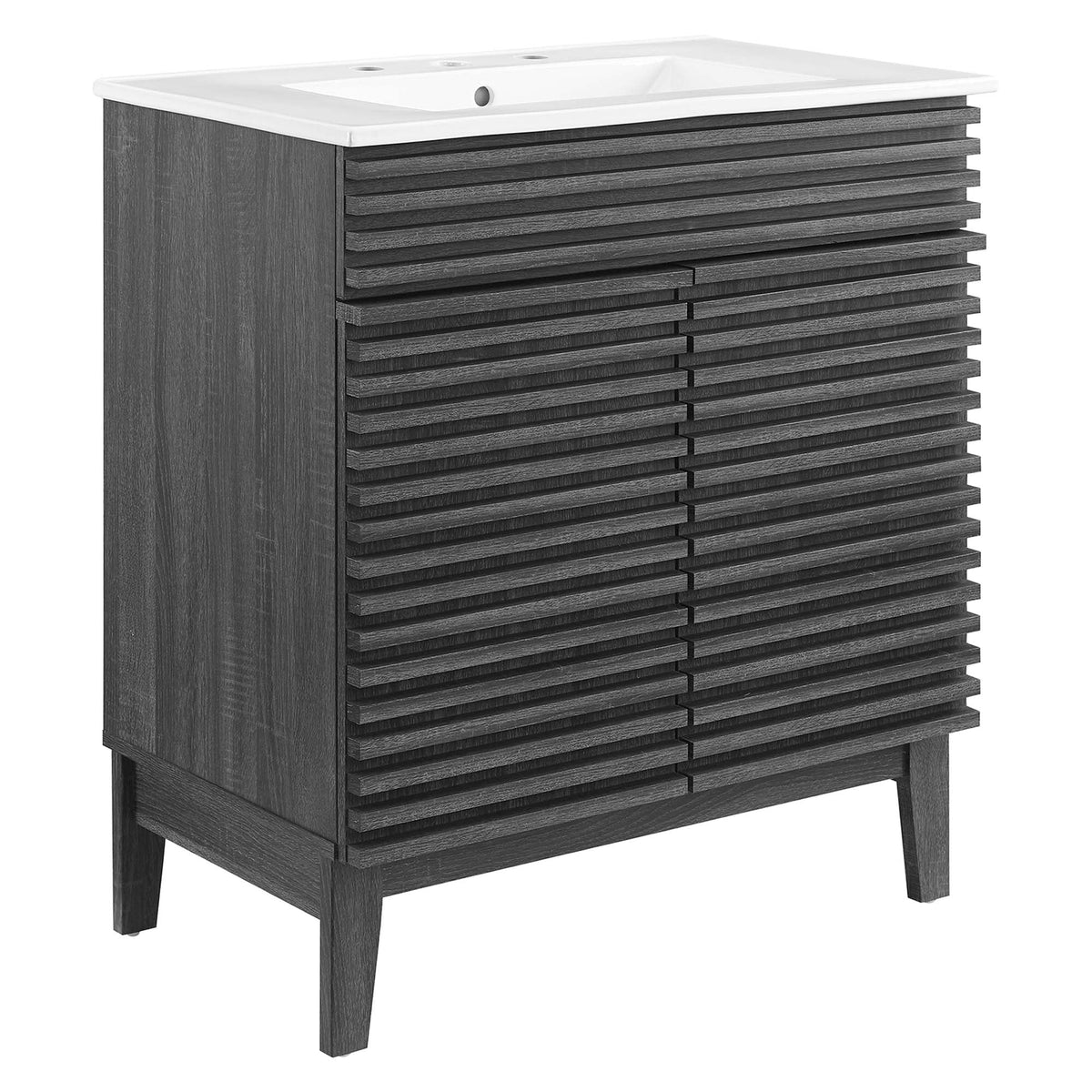Render 30" Bathroom Vanity Cabinet by Modway - Charcaol White / Oak White / Walnut White