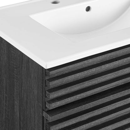 Render 30" Bathroom Vanity Cabinet by Modway - Charcaol White / Oak White / Walnut White