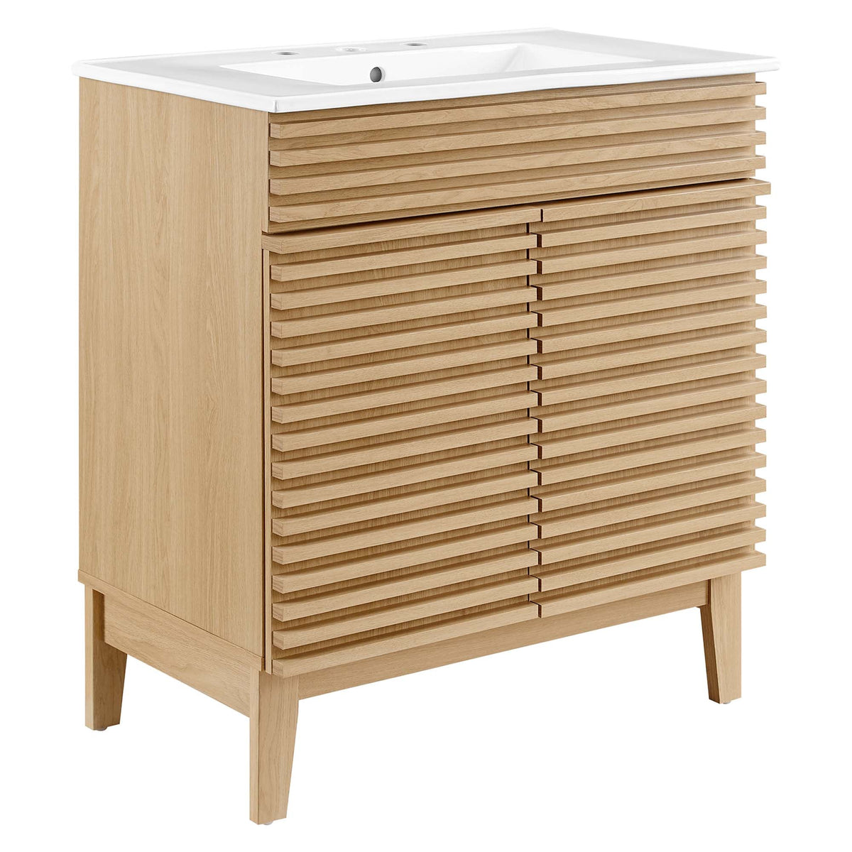 Render 30" Bathroom Vanity Cabinet by Modway - Charcaol White / Oak White / Walnut White