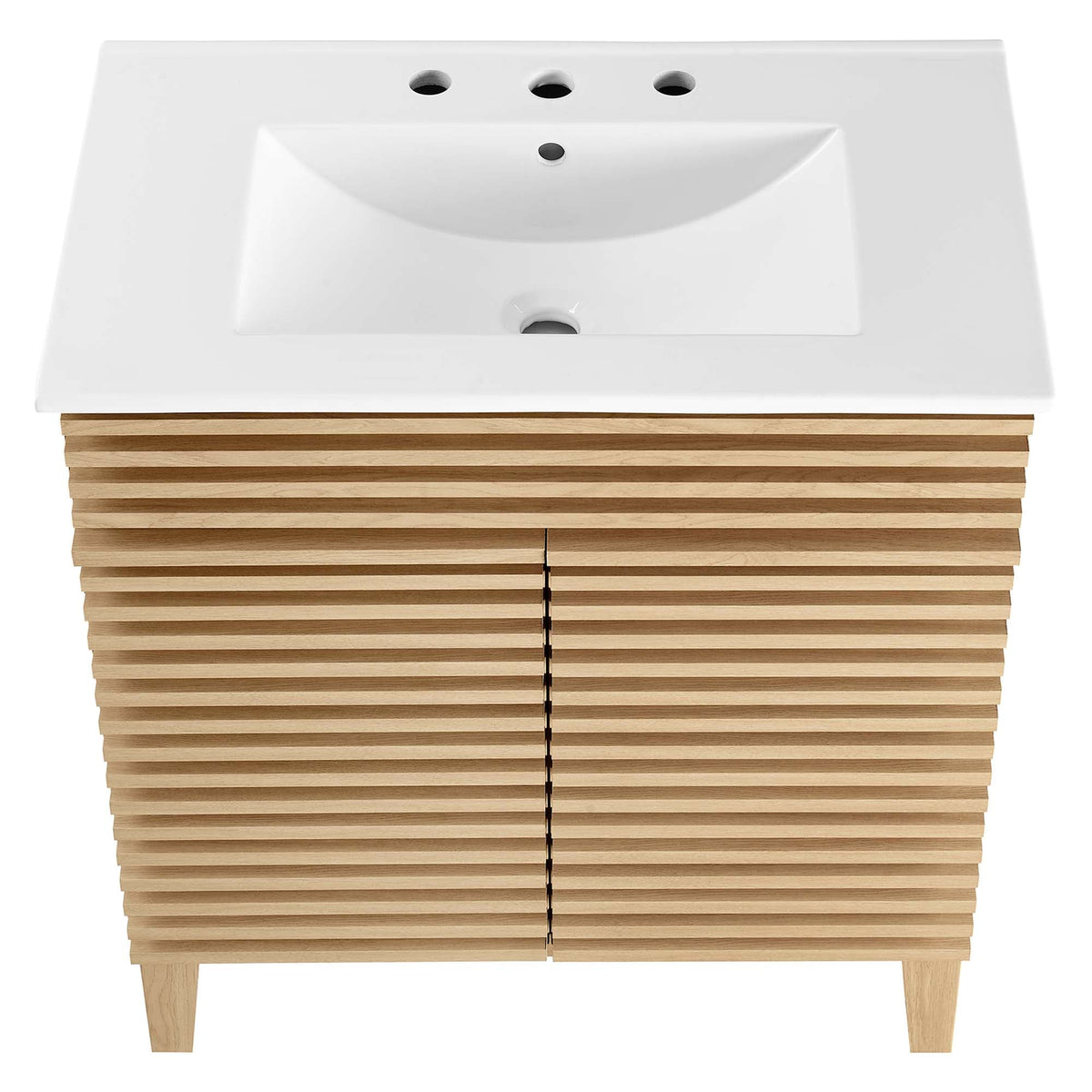 Render 30" Bathroom Vanity Cabinet by Modway - Charcaol White / Oak White / Walnut White