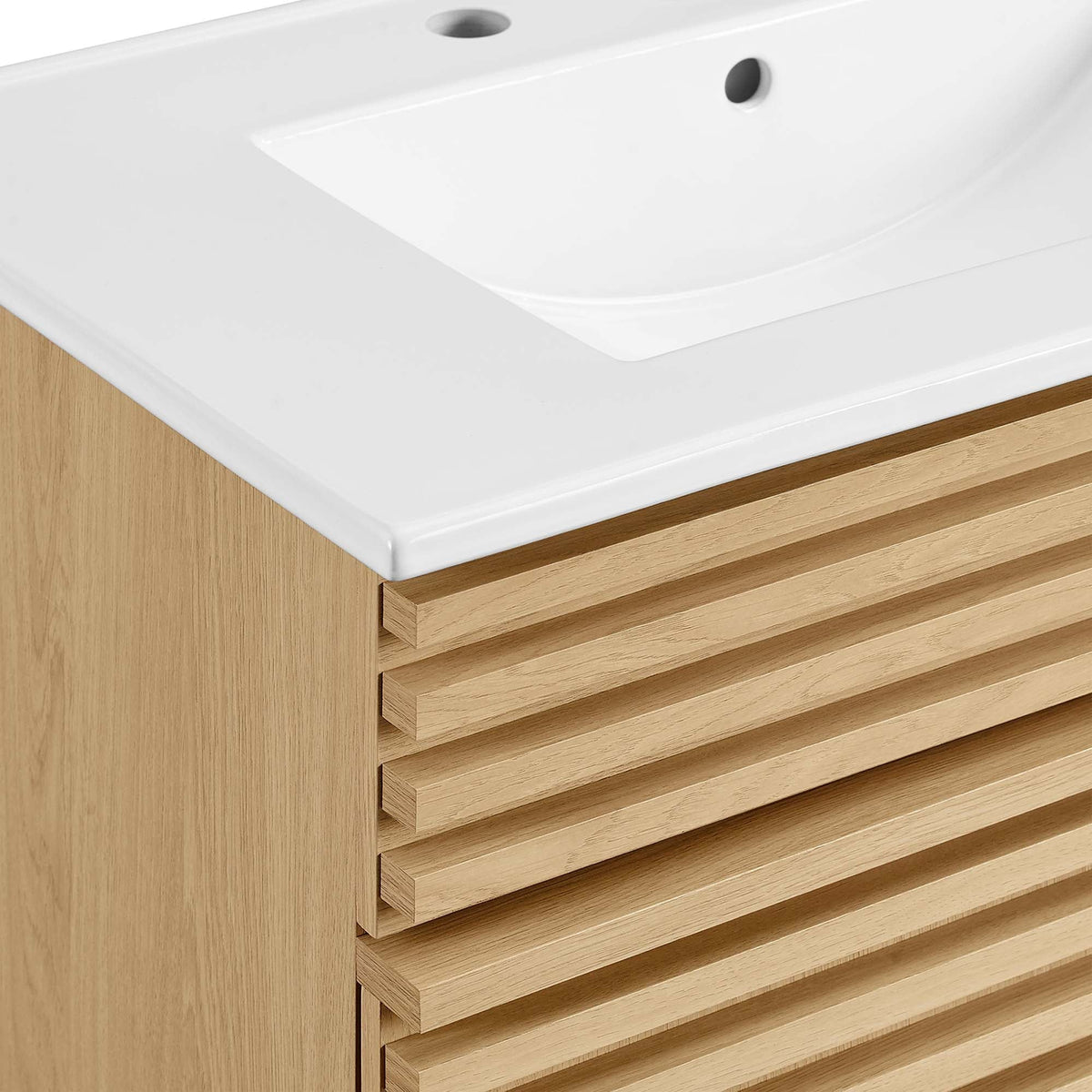 Render 30" Bathroom Vanity Cabinet by Modway - Charcaol White / Oak White / Walnut White