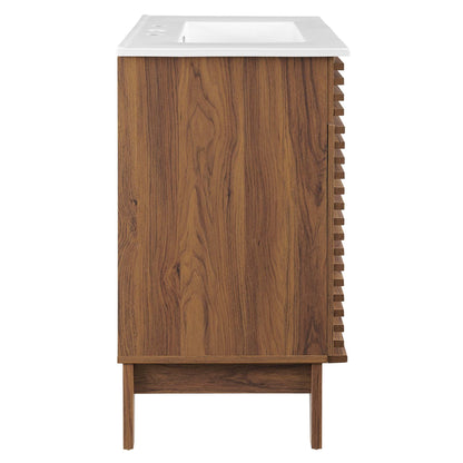 Render 30" Bathroom Vanity Cabinet by Modway - Charcaol White / Oak White / Walnut White
