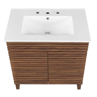 Render 30" Bathroom Vanity Cabinet by Modway - Charcaol White / Oak White / Walnut White