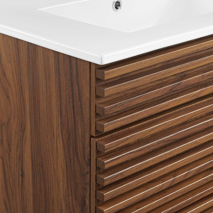 Render 30" Bathroom Vanity Cabinet by Modway - Charcaol White / Oak White / Walnut White