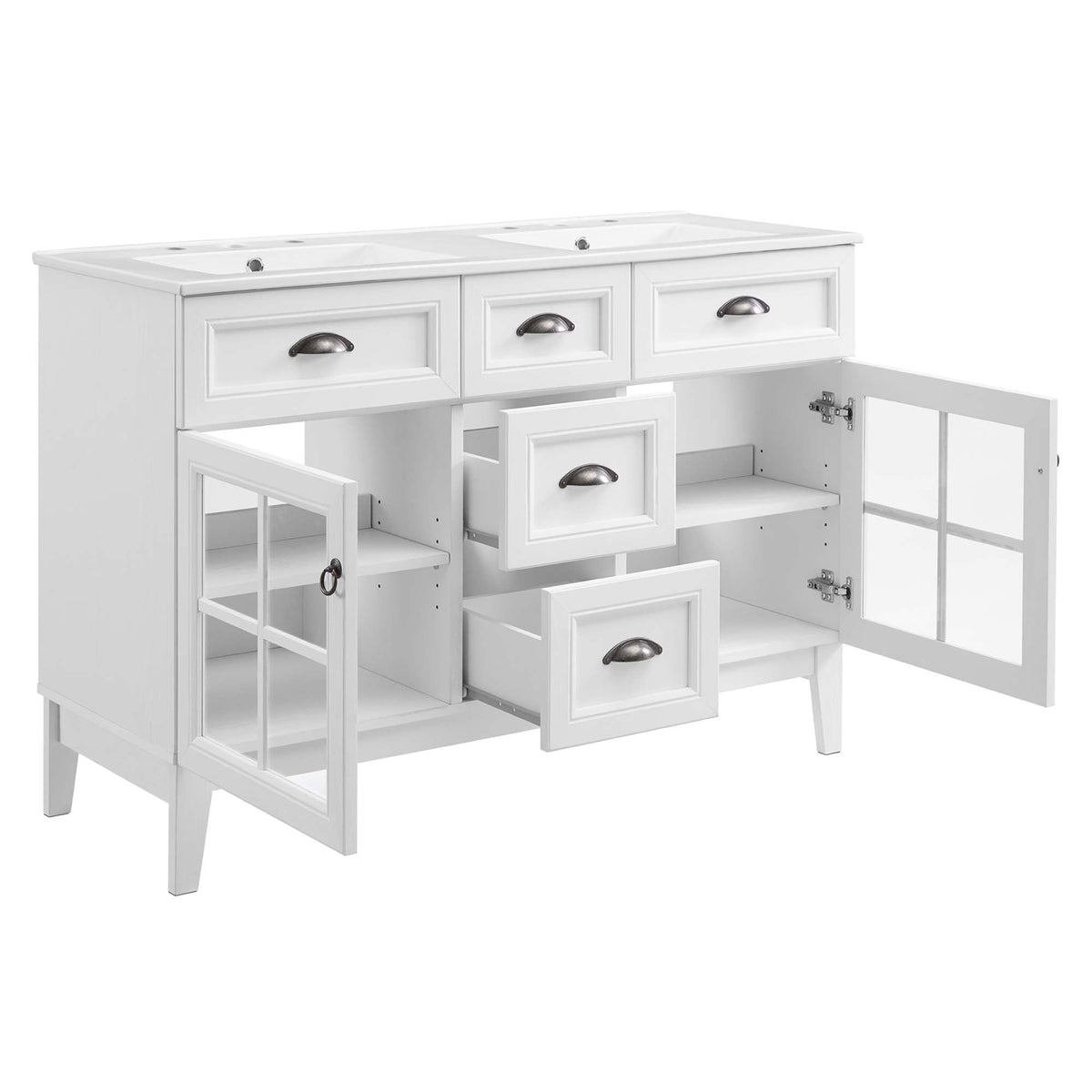 Isle 48" Double Bathroom Vanity Cabinet by Modway - EEI-5428