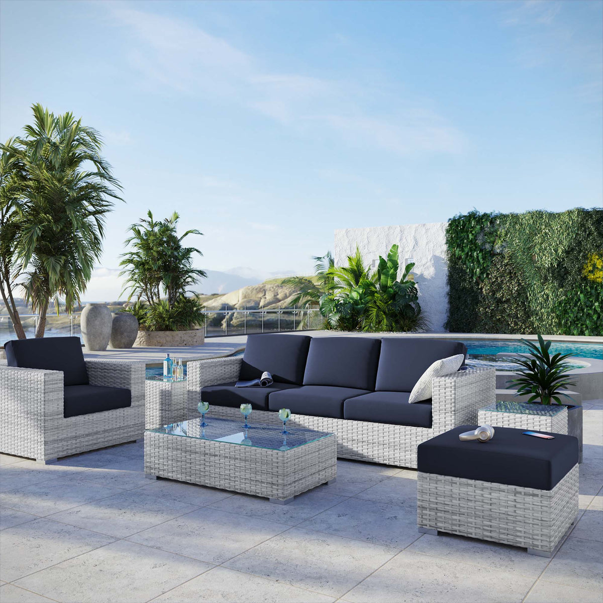 Convene 6-Piece Outdoor Patio Set by Modway