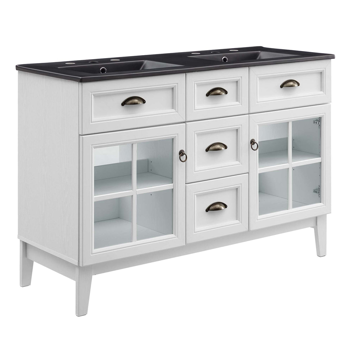 Isle 48" Double Bathroom Vanity Cabinet by Modway - EEI-5480