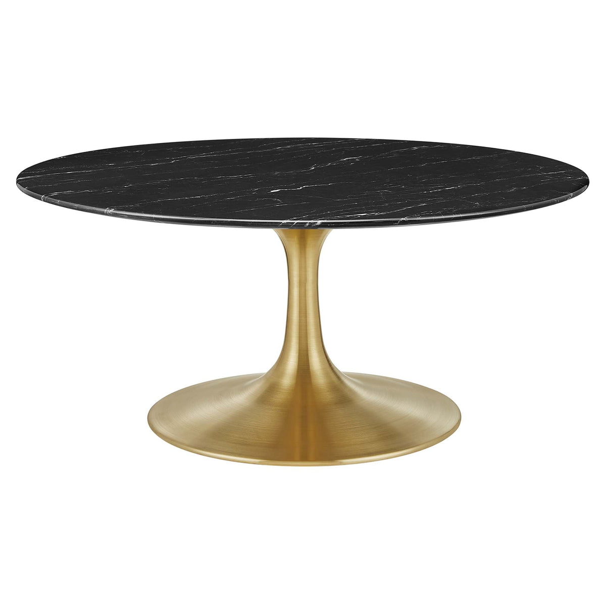 Lippa 36" Round Faux Marble Coffee Table by Modway - EEI-5521