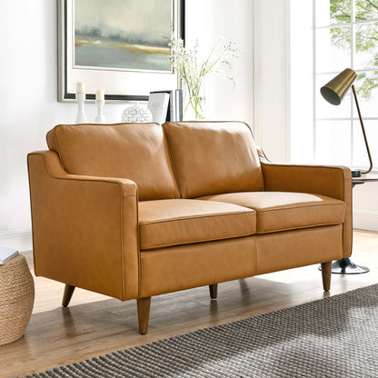 Impart Genuine Leather Loveseat by Modway