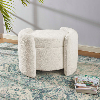 Nebula Boucle Upholstered Ottoman by Modway