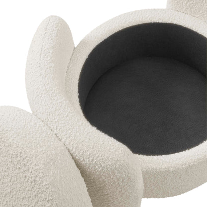 Nebula Boucle Upholstered Ottoman by Modway