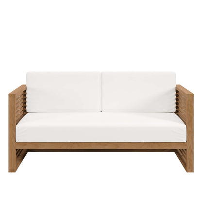 Carlsbad Teak Wood Outdoor Patio Loveseat by Modway