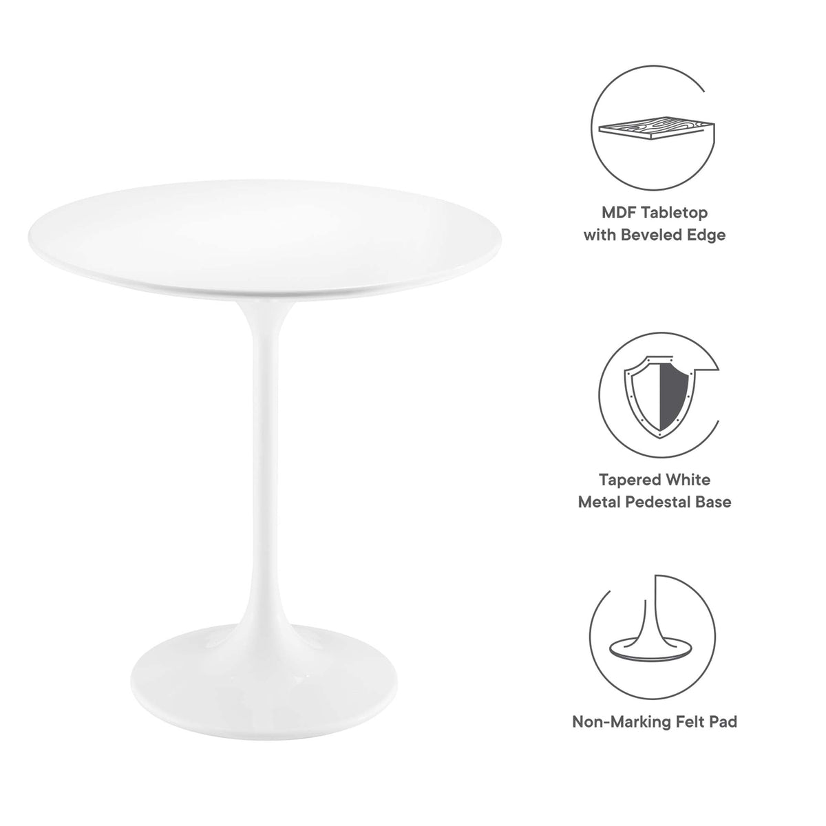 Lippa 20" Round Wood Side Table by Modway - EEI-5678