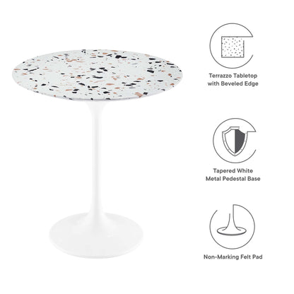 Lippa 20" Round Terrazzo Side Table by Modway - EEI-5682