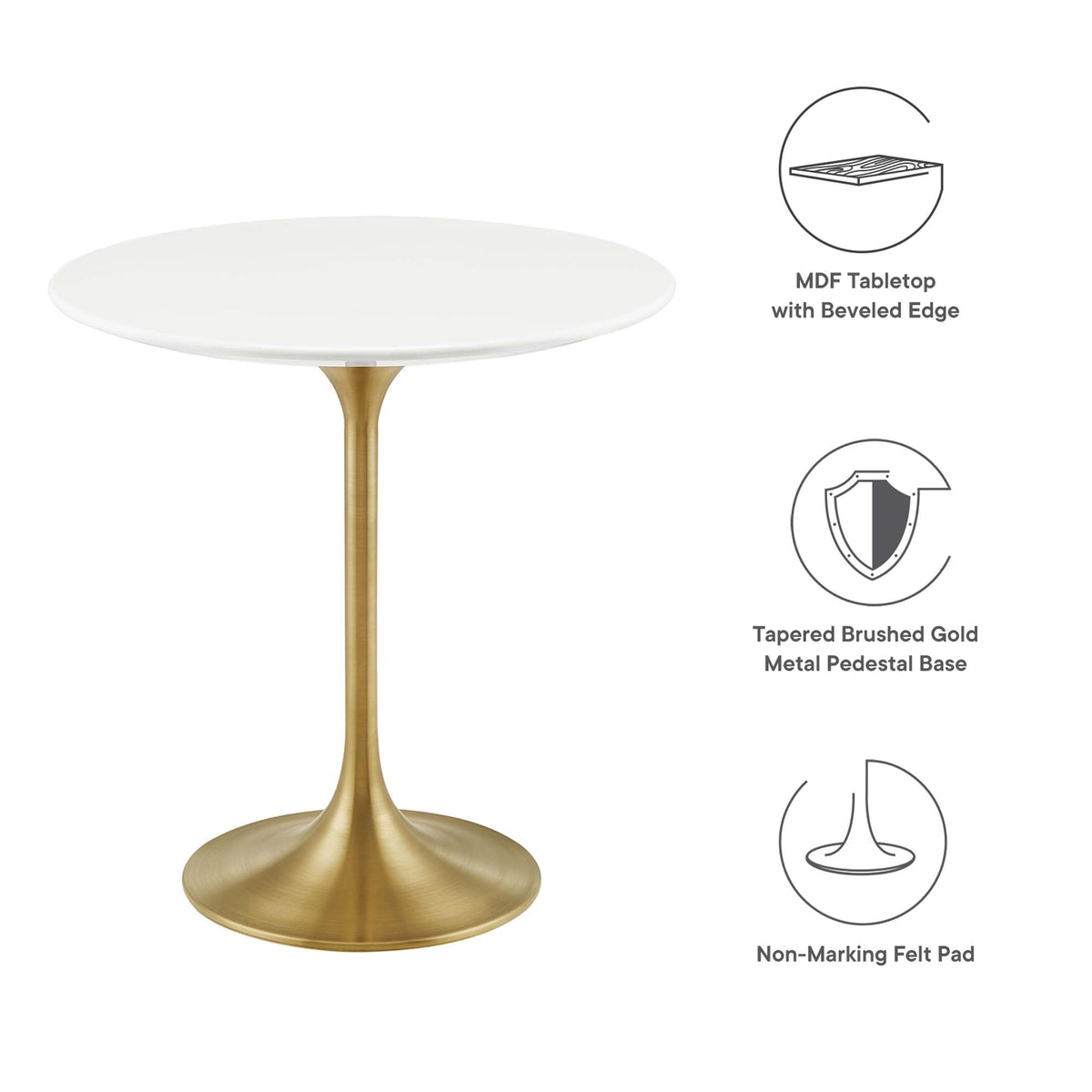 Lippa 20" Round Wood Side Table by Modway - EEI-5683