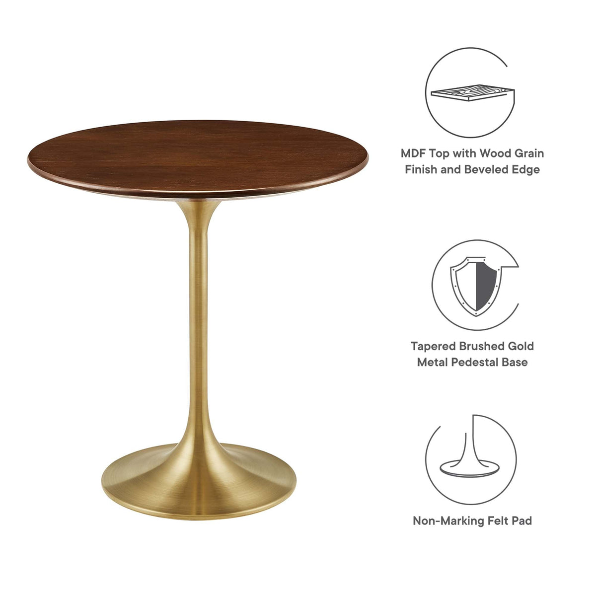 Lippa 20" Round Wood Side Table by Modway - EEI-5684