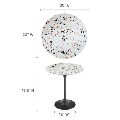 Lippa 20" Round Terrazzo Side Table by Modway - EEI-5692