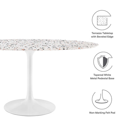 Lippa 60" Oval Terrazzo Dining Table by Modway - EEI-5734