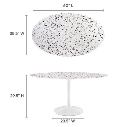Lippa 60" Oval Terrazzo Dining Table by Modway - EEI-5734