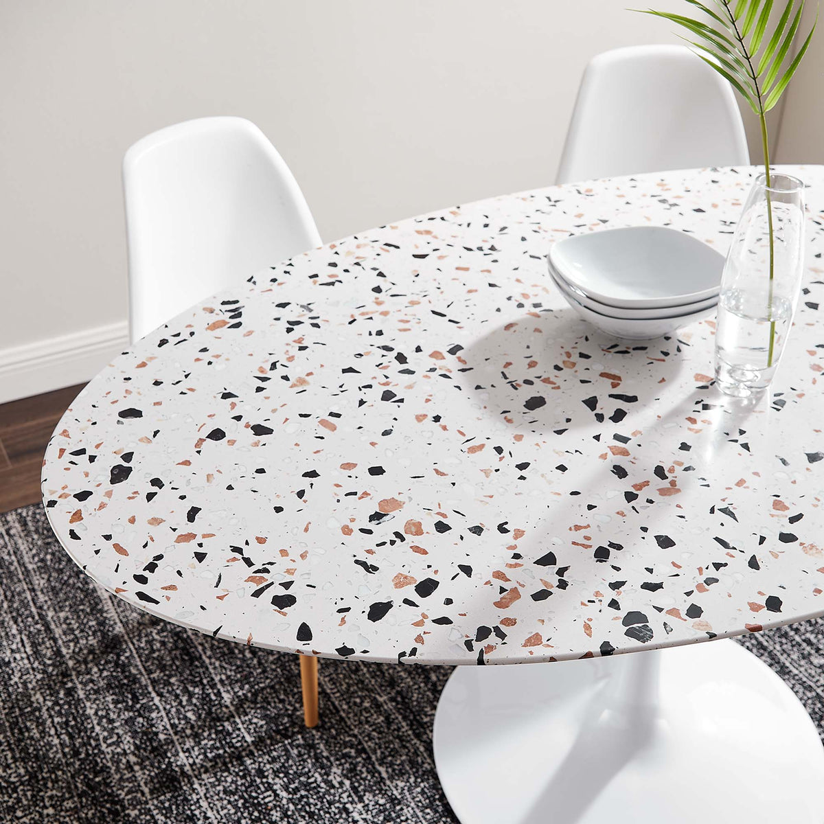 Lippa 60" Oval Terrazzo Dining Table by Modway - EEI-5734