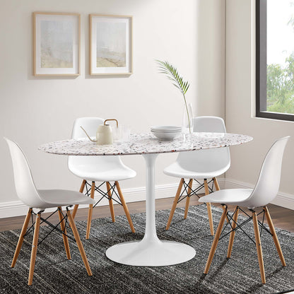 Lippa 60" Oval Terrazzo Dining Table by Modway - EEI-5734