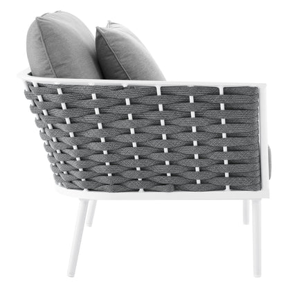 Stance Outdoor Patio Aluminum Small Sectional Sofa by Modway