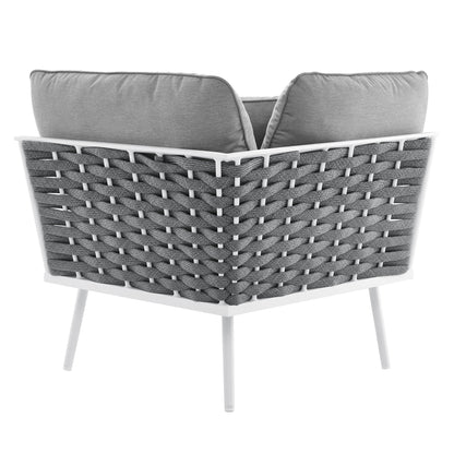 Stance Outdoor Patio Aluminum Small Sectional Sofa by Modway