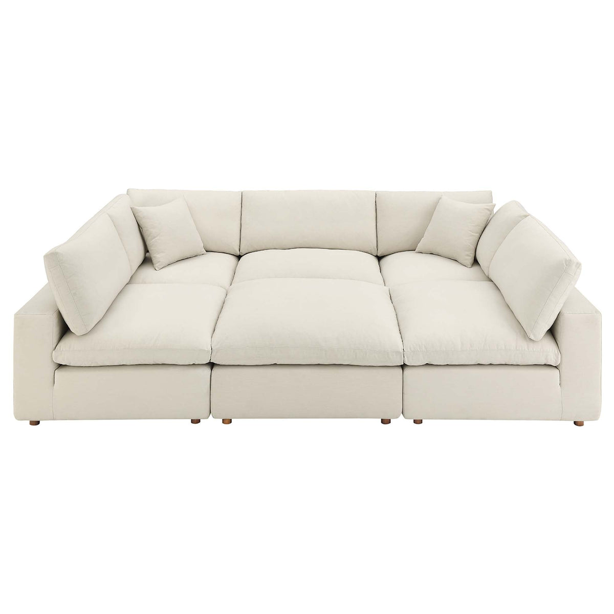 Commix 6-Piece Down Filled Overstuffed Sectional Sofa by Modway - EEI-5761