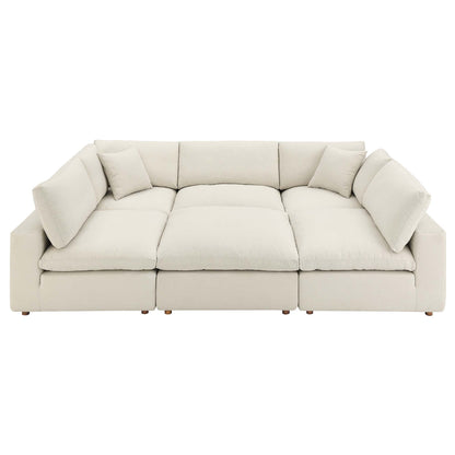 Commix 6-Piece Down Filled Overstuffed Sectional Sofa by Modway - EEI-5761