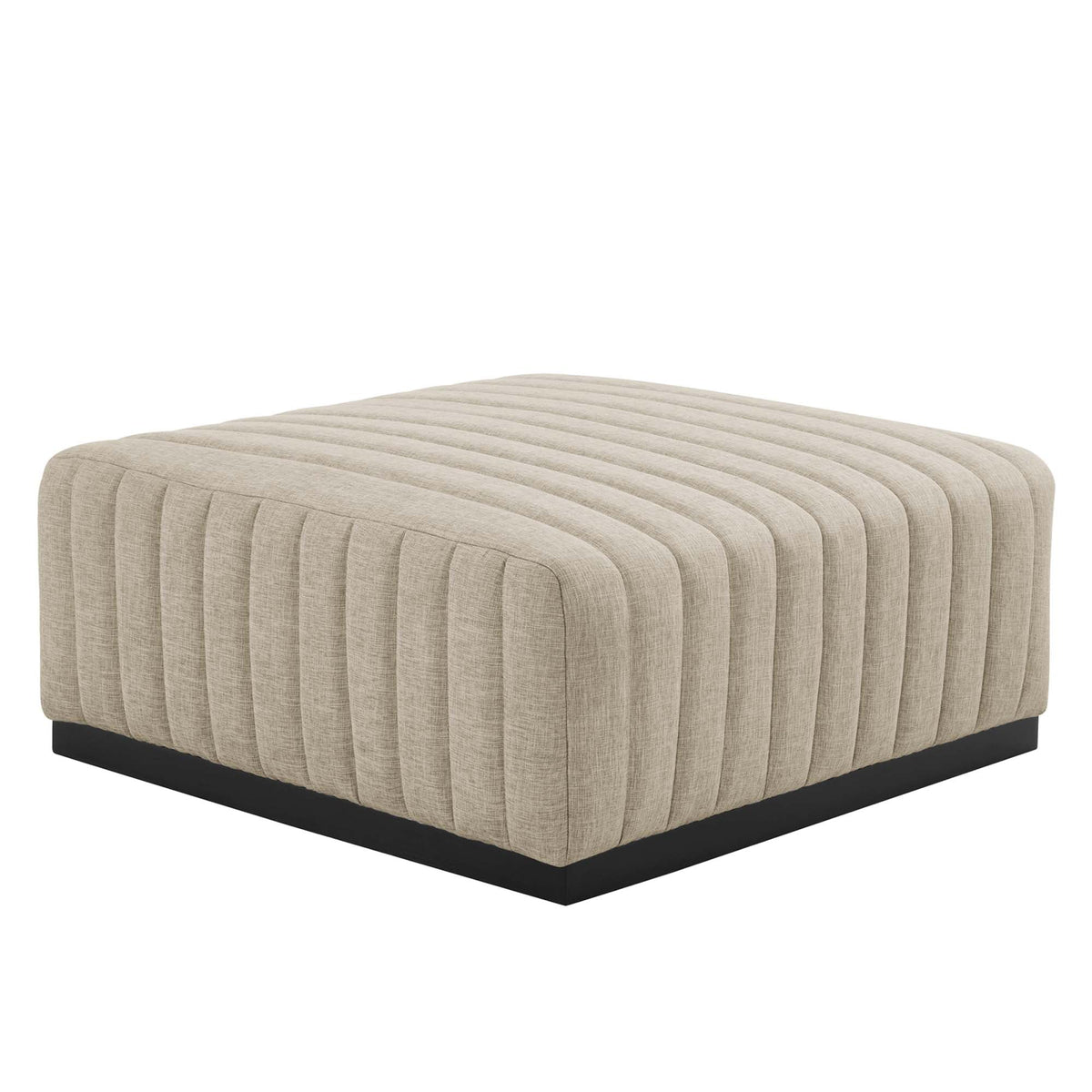 Conjure 4-Piece Channel Tufted Upholstered Fabric Sectional Sofa by Modway