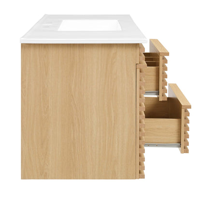 Render 48" Wall-Mount Bathroom Vanity by Modway